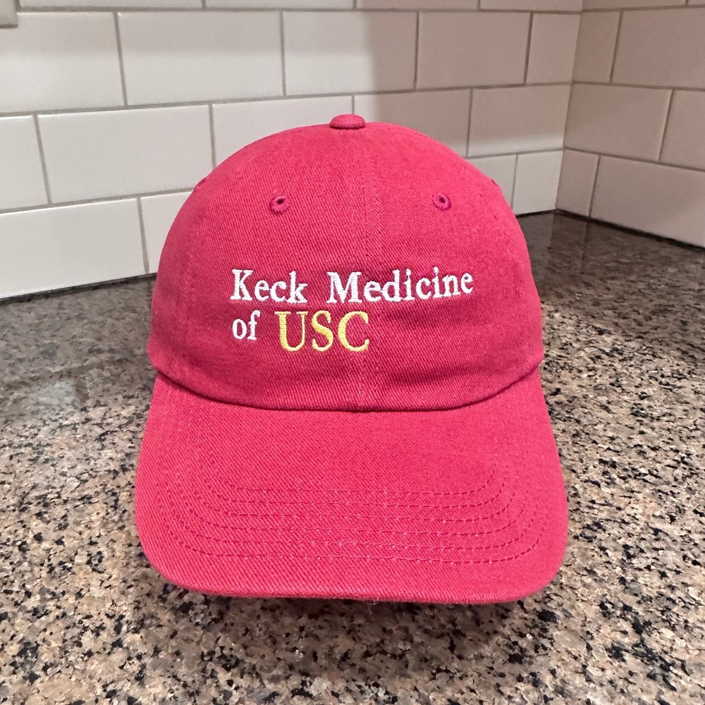 USC Keck Medicine Port Authority Baseball Cap Men OS Red 100 Cotton